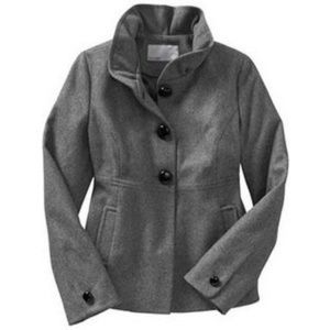 Old Navy ruffle collar wool coat